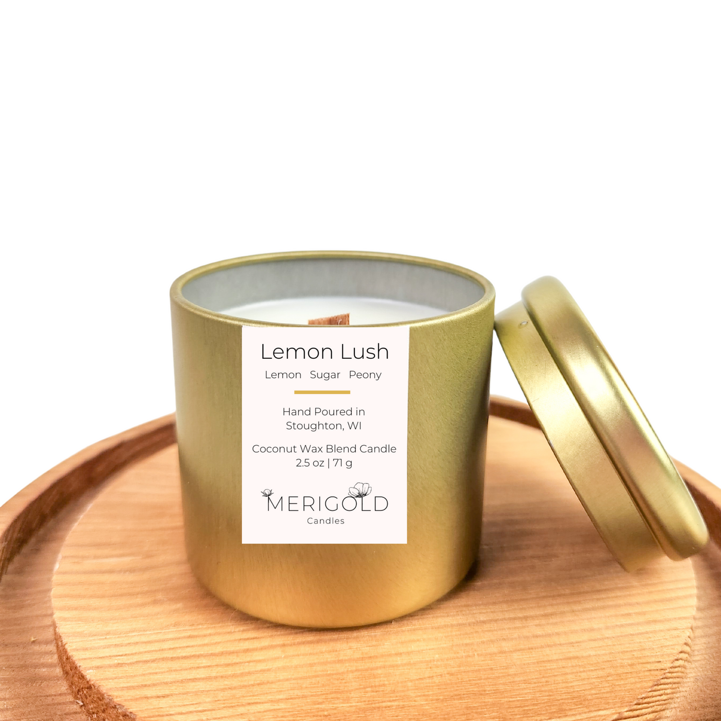 Lemon Lush Candle- Lemon, Sugar, Peony